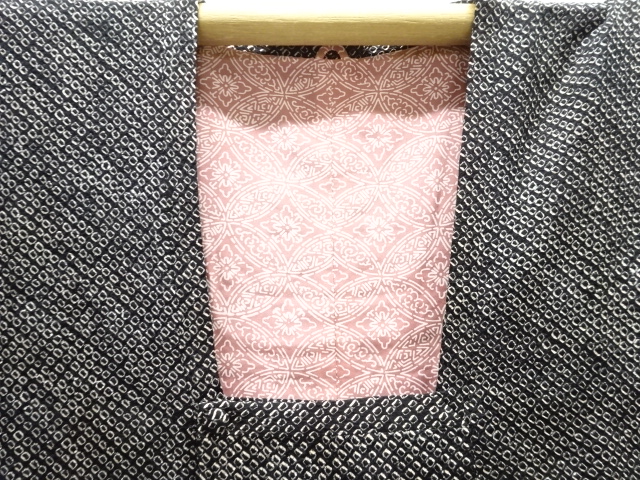  アンティーク　本総絞りロング道行コート